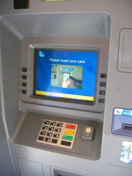 A photo of an automatic teller machine