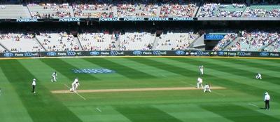 Photo of a game of cricket