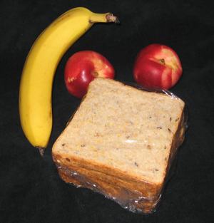 A photo of a packed lunch