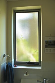 Photo of a bathroom window